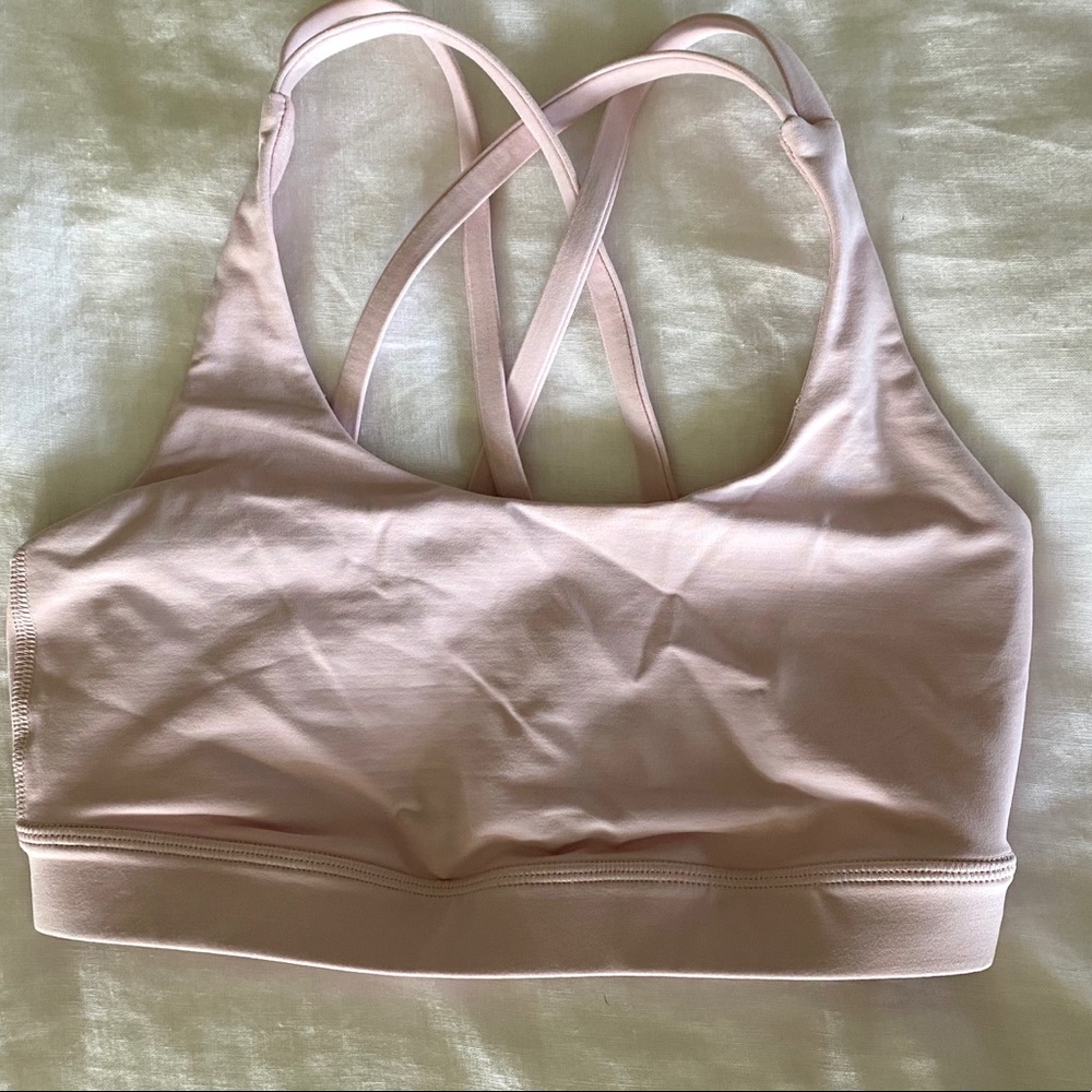 Lululemon Energy Bra size 4, light pink